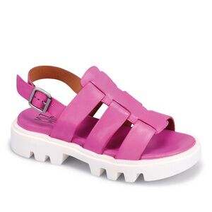 🆕 Miz Mooz | Fushia Pink Chunky Platform Sandals (Style : Pammy)